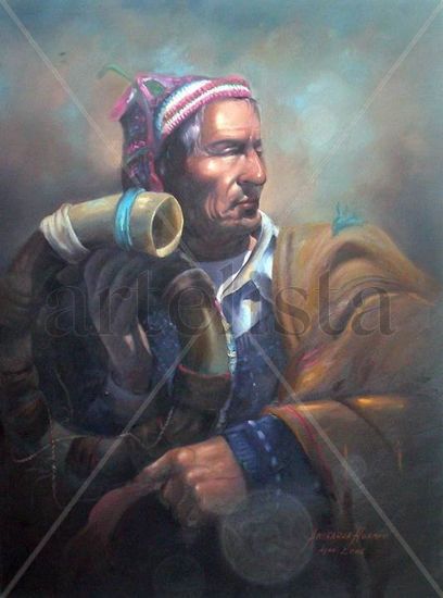 waqrapuku Oil Canvas Figure Painting