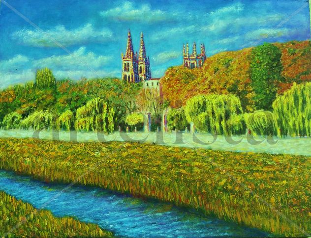 paisaje con catedral
