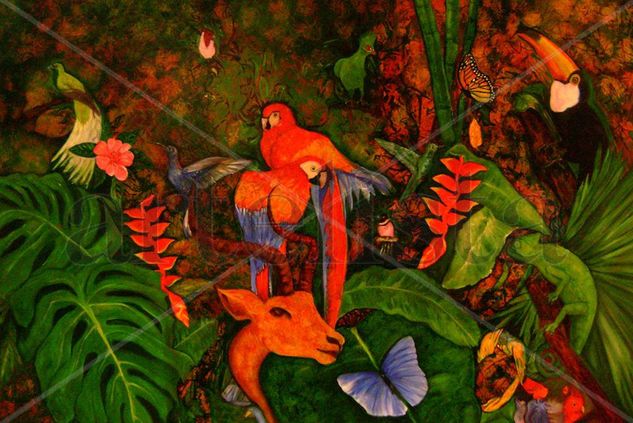 FLORA-FAUNA Oil Canvas Animals