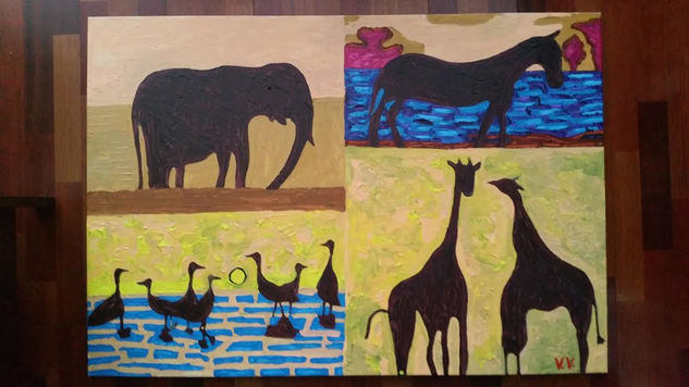 Safari 2 Acrylic Canvas Animals