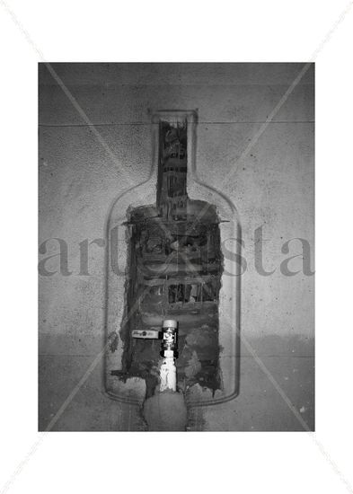 Bottle 1 Conceptual/Abstract Black and White (Digital)