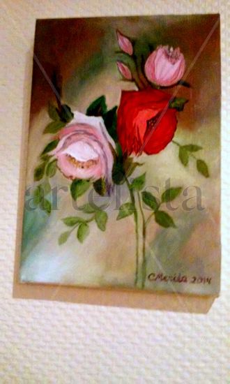 Ramo de rosas Oil Canvas Floral Painting