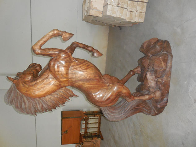 caballo salvaje Madera Figurativa