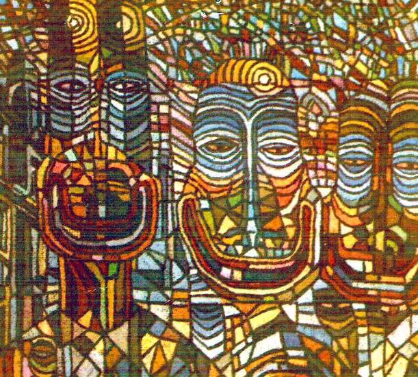 Movimiento - 21 Oil Canvas Figure Painting