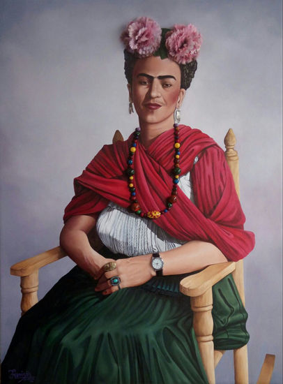 " Pequeña Gigante" Oil Canvas Portrait