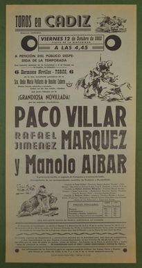 Cartel de toros...