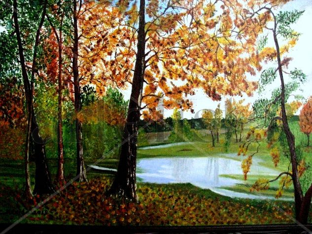 Otoño Oil Panel Landscaping