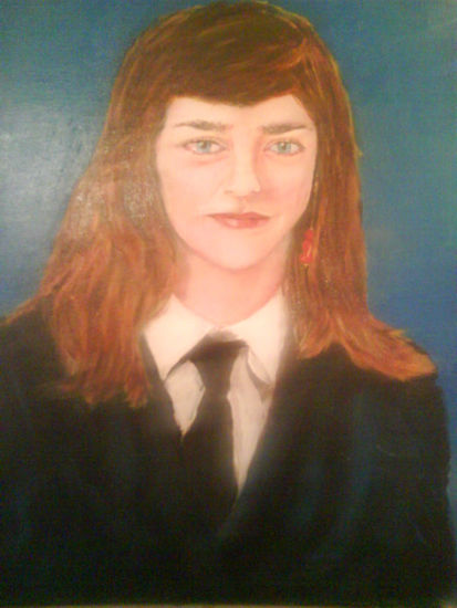 Elsa María Oil Canvas Portrait