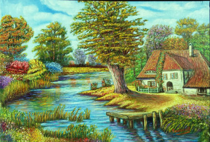 Paisaje rio cesa