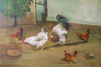 Gallo y gallinas