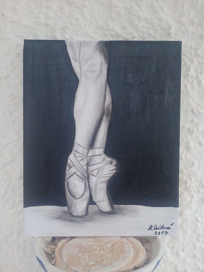 Ballet noir Oil Canvas Figure Painting