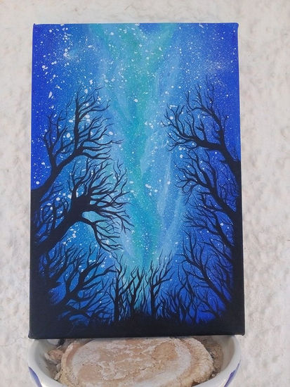 Mira en cielo Acrylic Canvas Landscaping