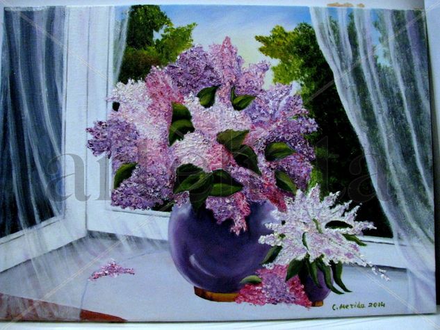 LILAS Oil Canvas Floral Painting