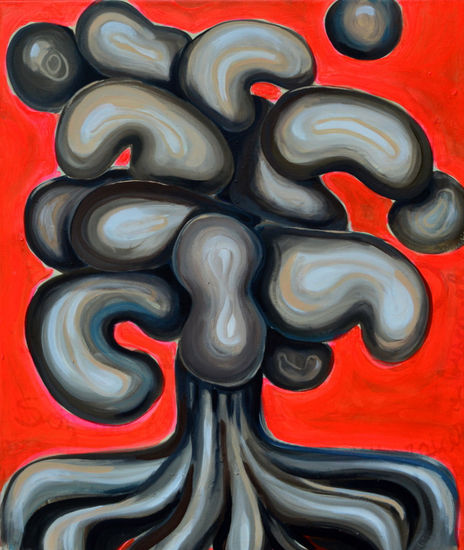 Arbol Media Mixta Lienzo Figura