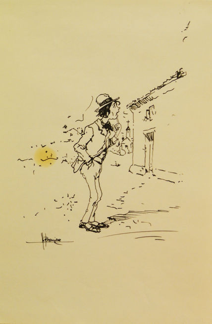 Dibujos a plumilla...