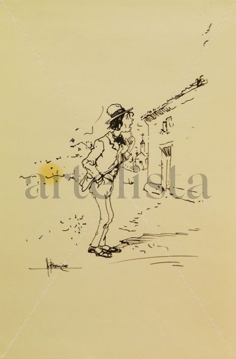 Dibujos a plumilla...
