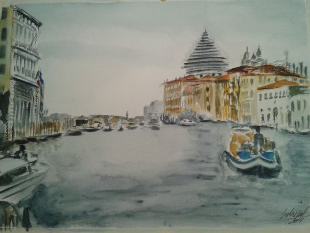 Canal en Venecia 2 Watercolour Paper Landscaping