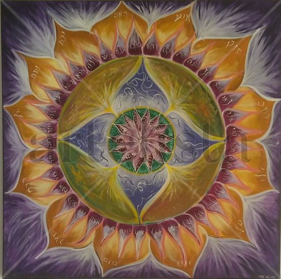 Mandala Nombres de Dios Acrylic Canvas Others