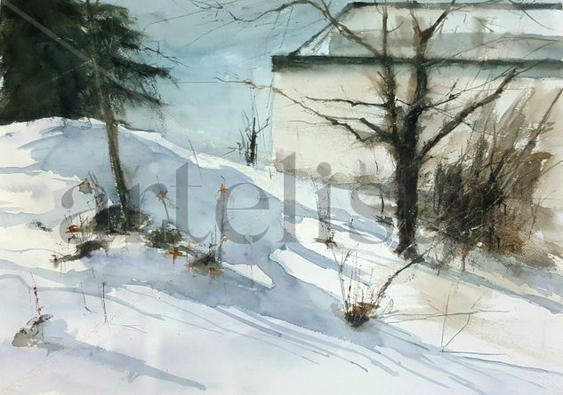 Nieve en La Granja Watercolour Paper Landscaping