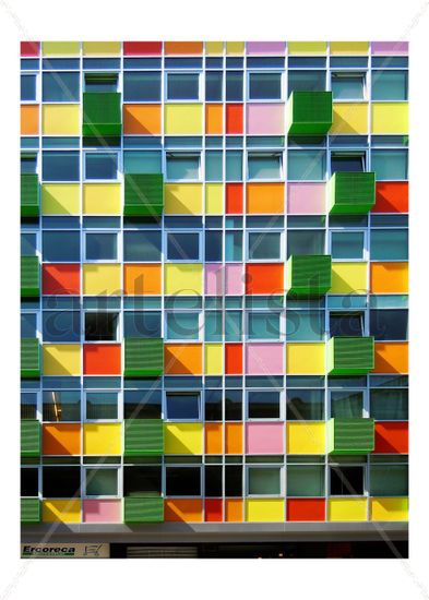 Rainbow house Architecture and Interiorism Color (Digital)