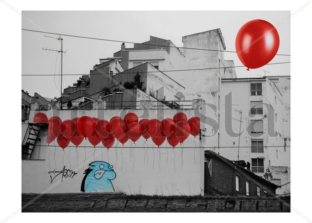 Red balloons Travel Color (Digital)