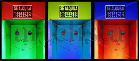 Se alquila tríptico