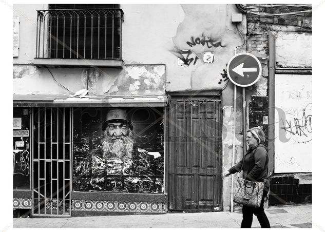 The soldier 1 bw Portrait Black and White (Digital)