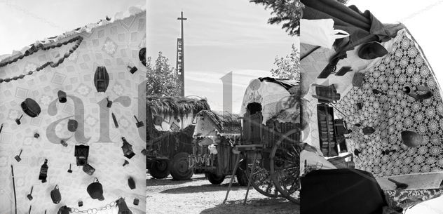 Carros engalanados,triptico