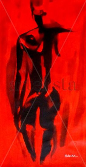 Transcendent Acrylic Canvas Figure Painting