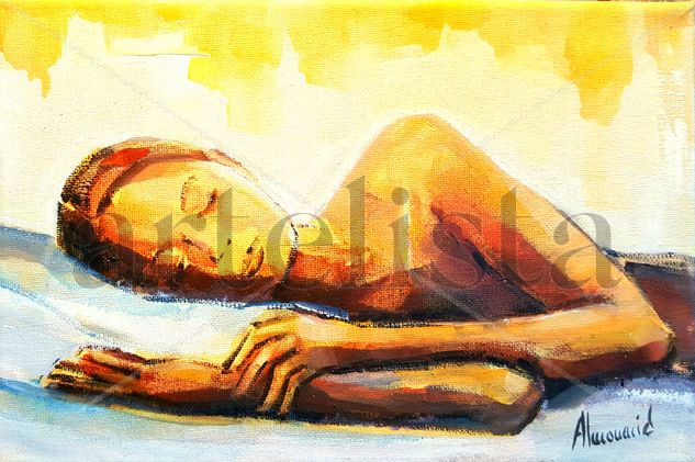 Sueño de mujer III Oil Canvas Figure Painting