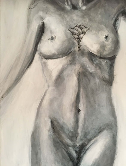 Lulu Mixed media Canvas Nude Paintings