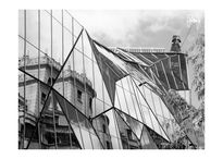 Origami house 1 bw