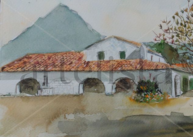 Riurau i Montgó Watercolour Paper Landscaping