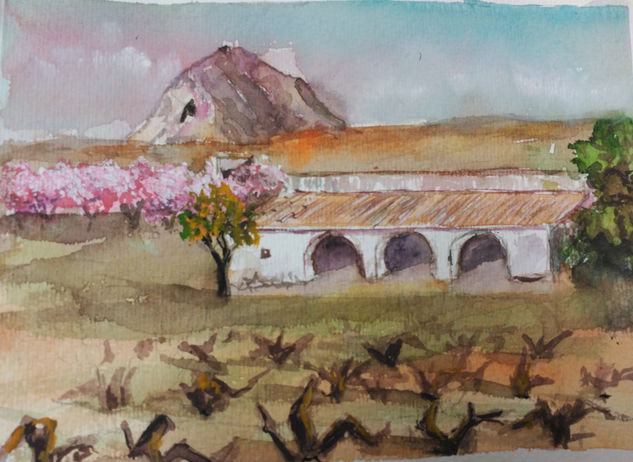 Riurau de Xàbia Watercolour Paper Landscaping