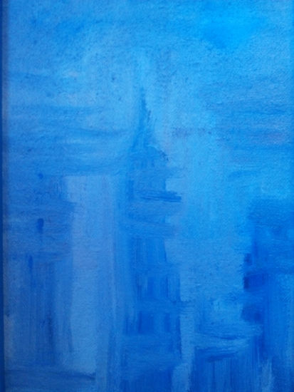 Monocromo azul, ¿tbo? Oil Canvas Others