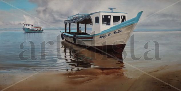 Anjos da Noite Oil Canvas Marine Painting