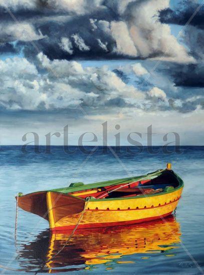 Tarde calma Oil Canvas Marine Painting