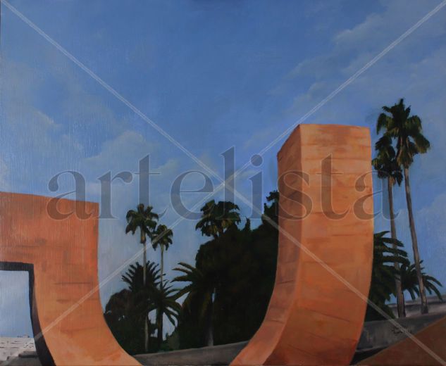 Sobre Chillida Oil Canvas Landscaping