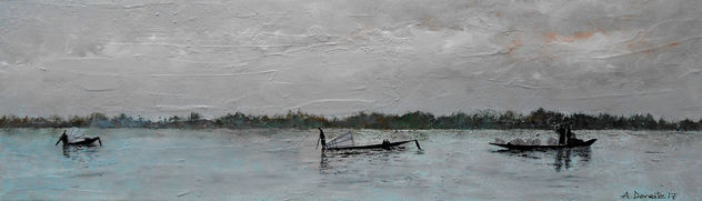 Pescadores en el lago Inle