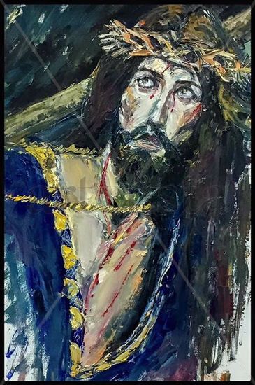 Cristo  (Salzillo) Oil Canvas Figure Painting