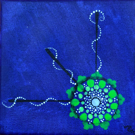 Trébol en azul