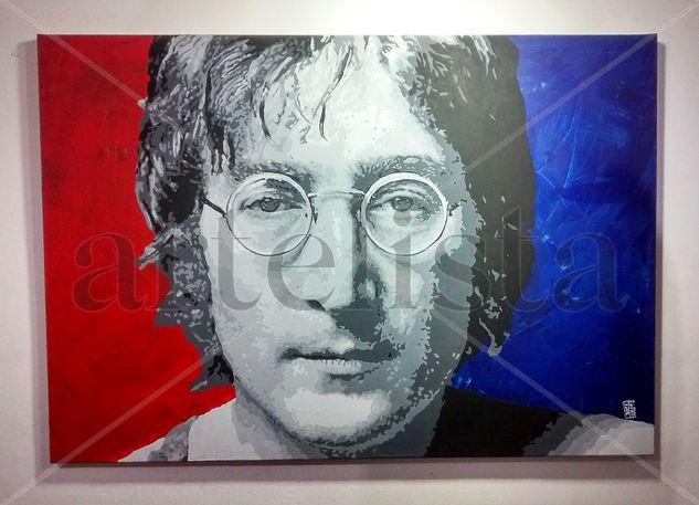 John Lennon Acrylic Canvas Portrait