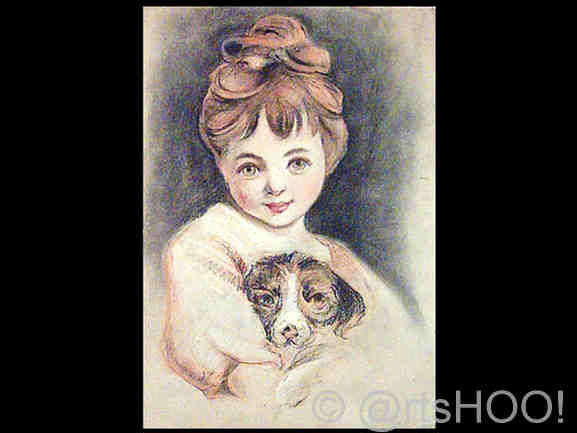 Niña con Perro 