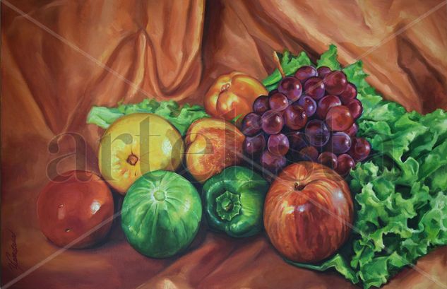 naturaleza muerta con frutas Acrylic Canvas Still Life Paintings