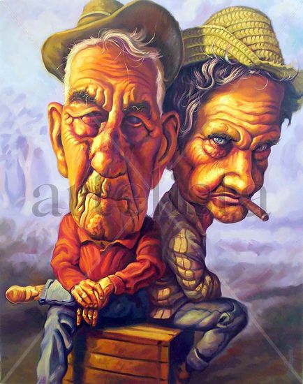 historia de la reflexión Oil Canvas Figure Painting