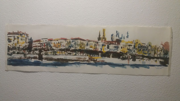 disfrutando de la ciudad de burgos Watercolour Paper Landscaping