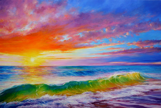 Magical Seascape Oil Canvas Marine Painting