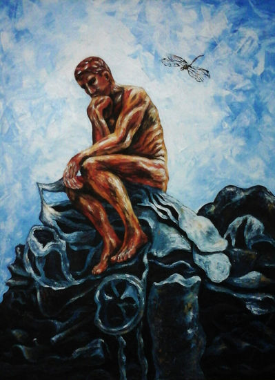 Alquimia Existencial Acrylic Canvas Figure Painting