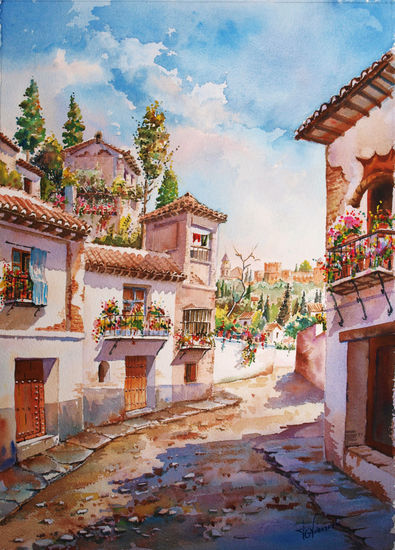 Albayzín 1 Watercolour Paper Landscaping