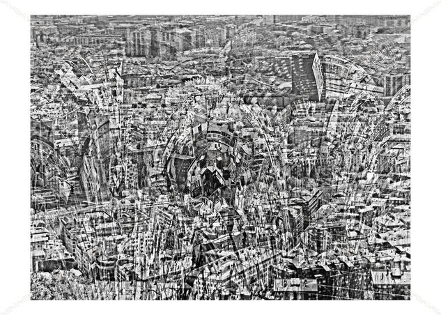 Citytic Conceptual/Abstracto Blanco y Negro (Digital)